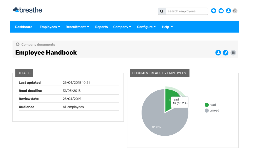 HR Document Management Software Breathe